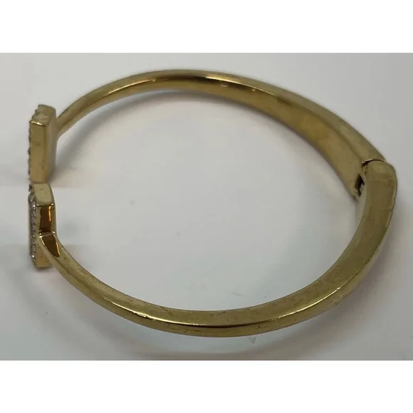 Kate Spade New York Gold-Tone Rhinestone Open Cuff Bracelet w/ Dust Bag 1902 - Picture 4 of 4